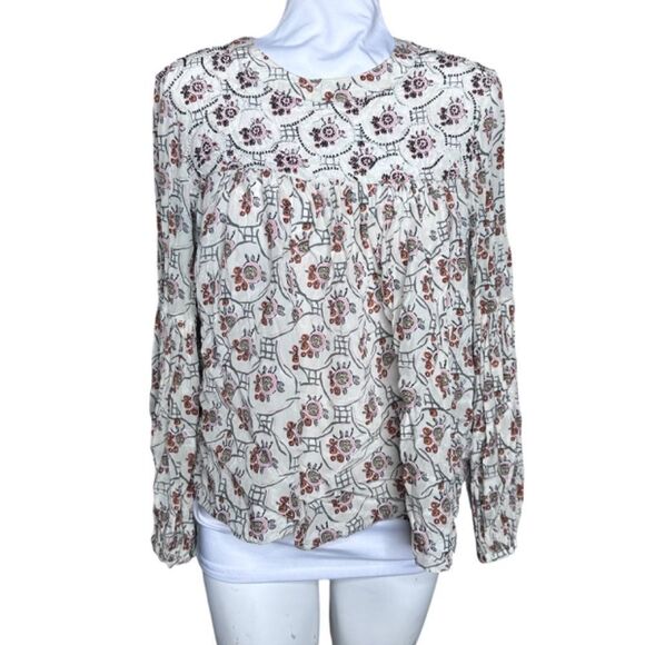 Anthro Floreat peasant blouse top 10 - Picture 2 of 14